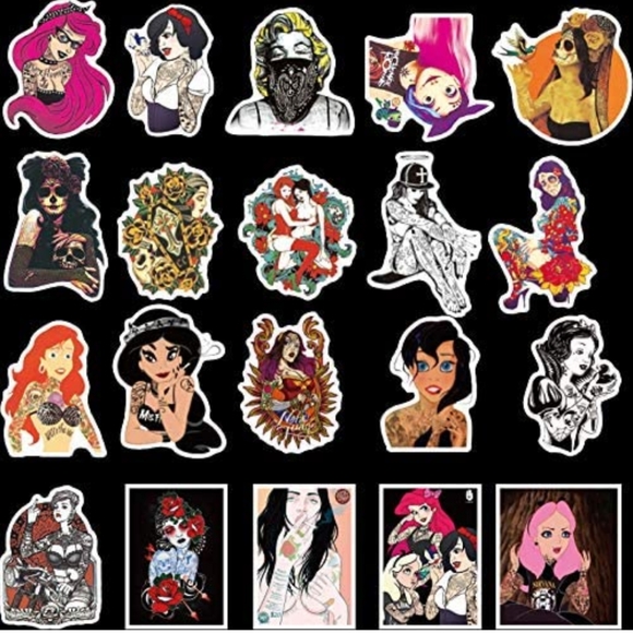 10 punk princess stickers - Picture 3 of 5